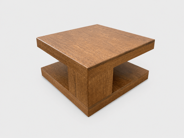 TABLE BASSE CARREE EN WACAPOU – Image 2