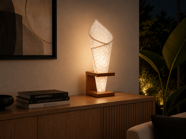 LUMINAIRE COURBARIL ABAT JOUR BLANC – Image 3