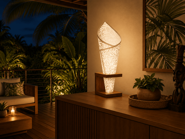 LUMINAIRE COURBARIL ABAT JOUR BLANC – Image 5