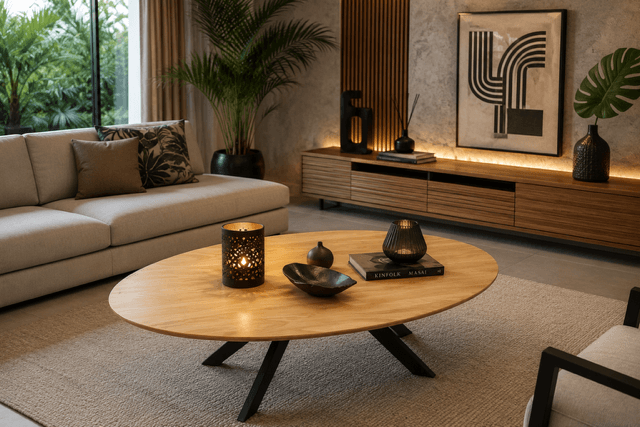 TABLE BASSE OVALE MANIL BOCO – Image 4