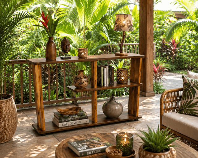ETAGERE EN WACAPOUET BOIS SERPENT – Image 4
