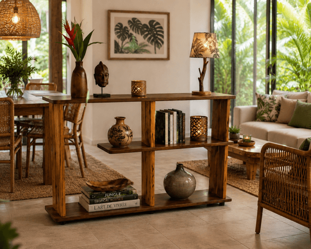 ETAGERE EN WACAPOUET BOIS SERPENT – Image 3