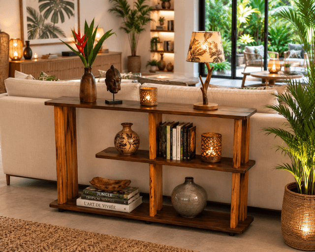 ETAGERE EN WACAPOUET BOIS SERPENT – Image 2